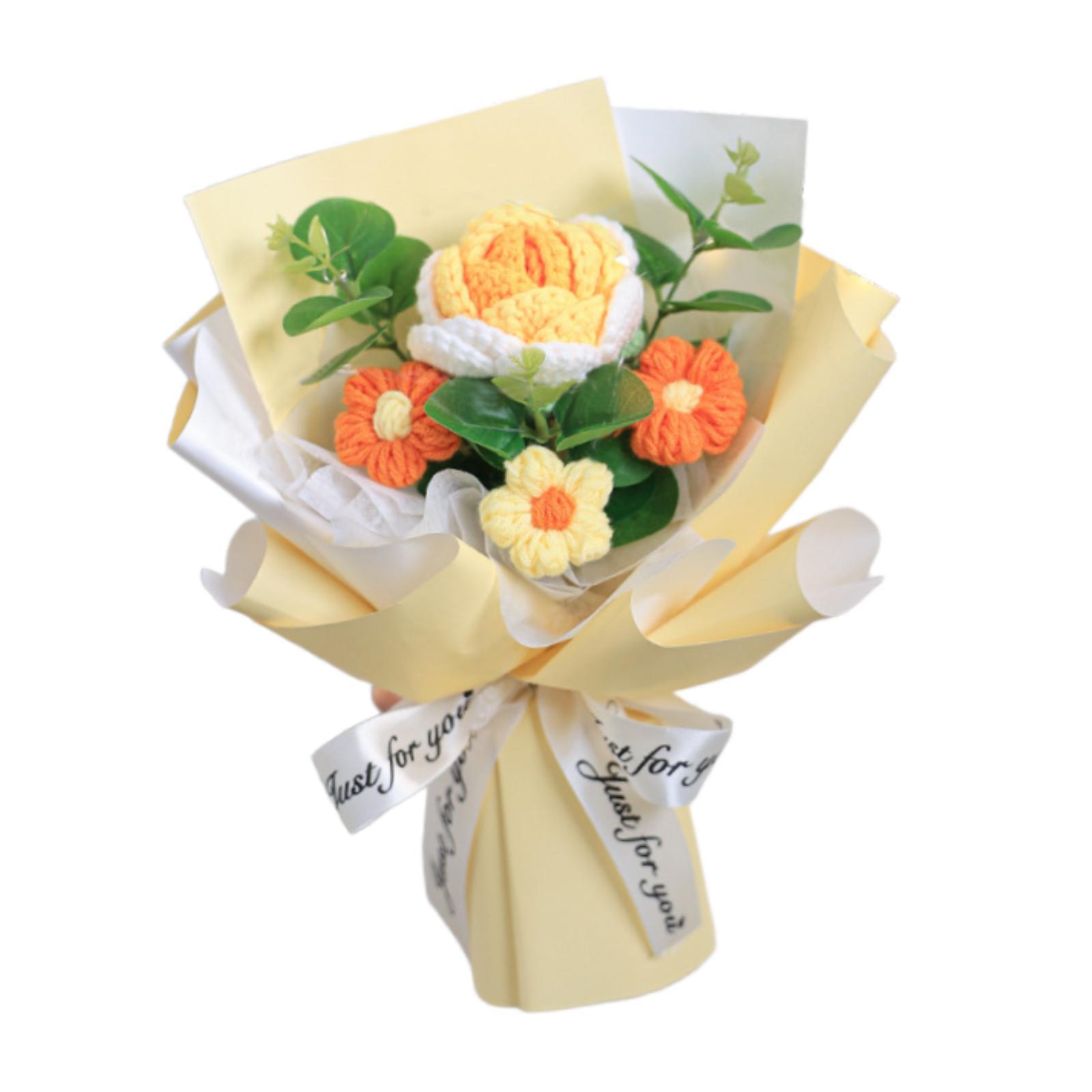 Bouquet de fleurs au crochet,  - Eucalyptus Preserved avis et prix