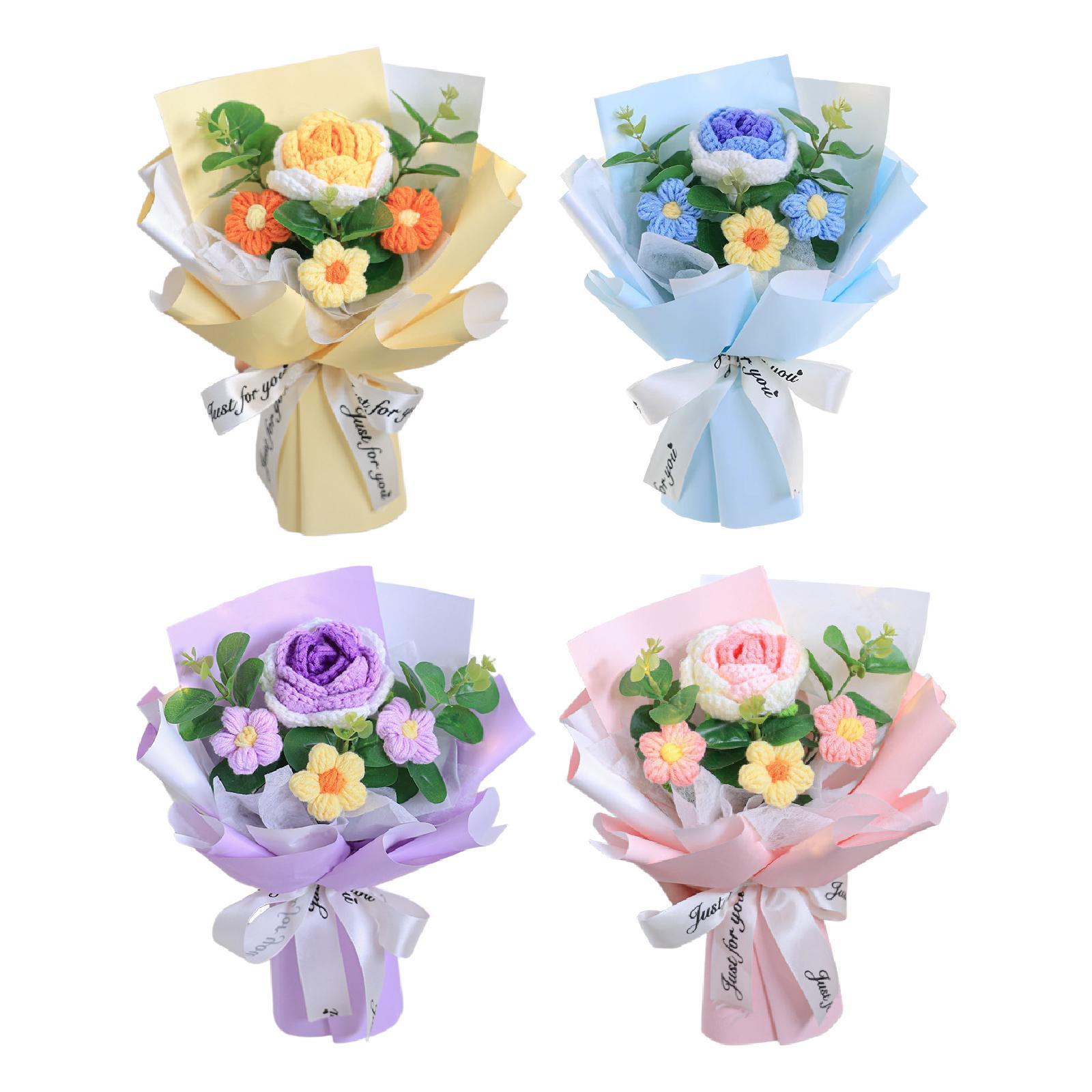 Bouquet de fleurs au crochet,  - Eucalyptus Preserved avis et prix