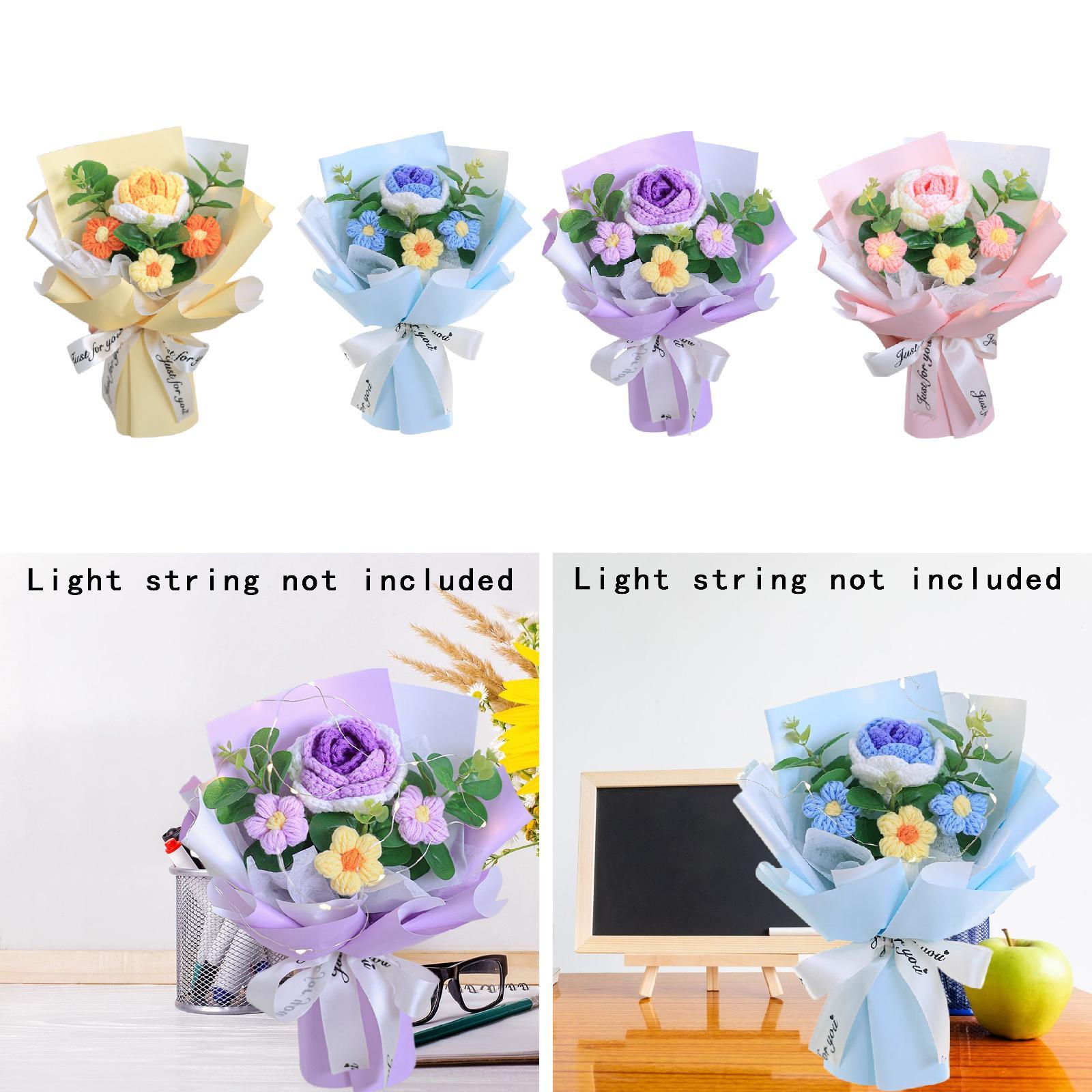 Bouquet de fleurs au crochet,  - Eucalyptus Preserved avis et prix