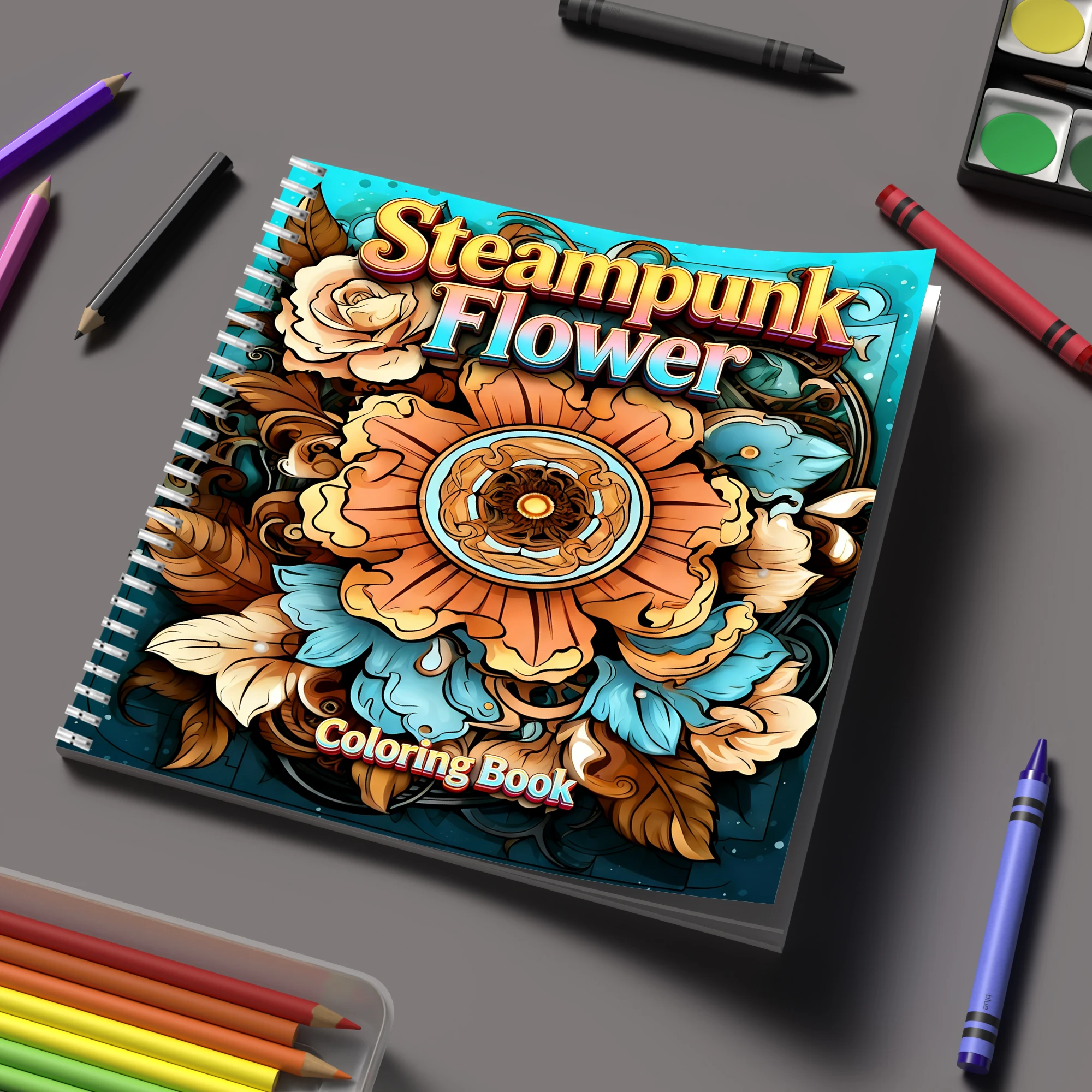 Livre de coloriage Steampunk F - Flower Supply avis et prix