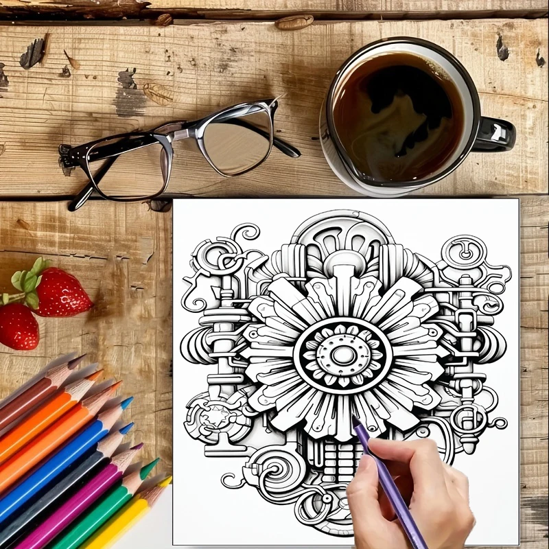Livre de coloriage Steampunk F - Flower Supply avis et prix