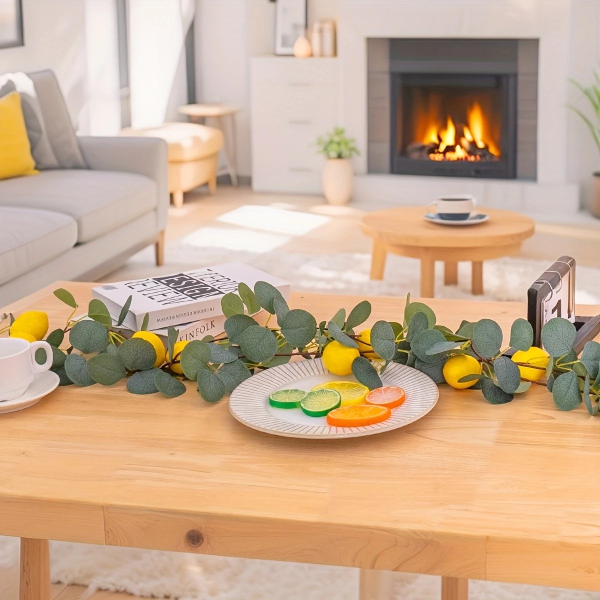 Guirlande de citron de feuille - Eucalyptus Preserved avis et prix